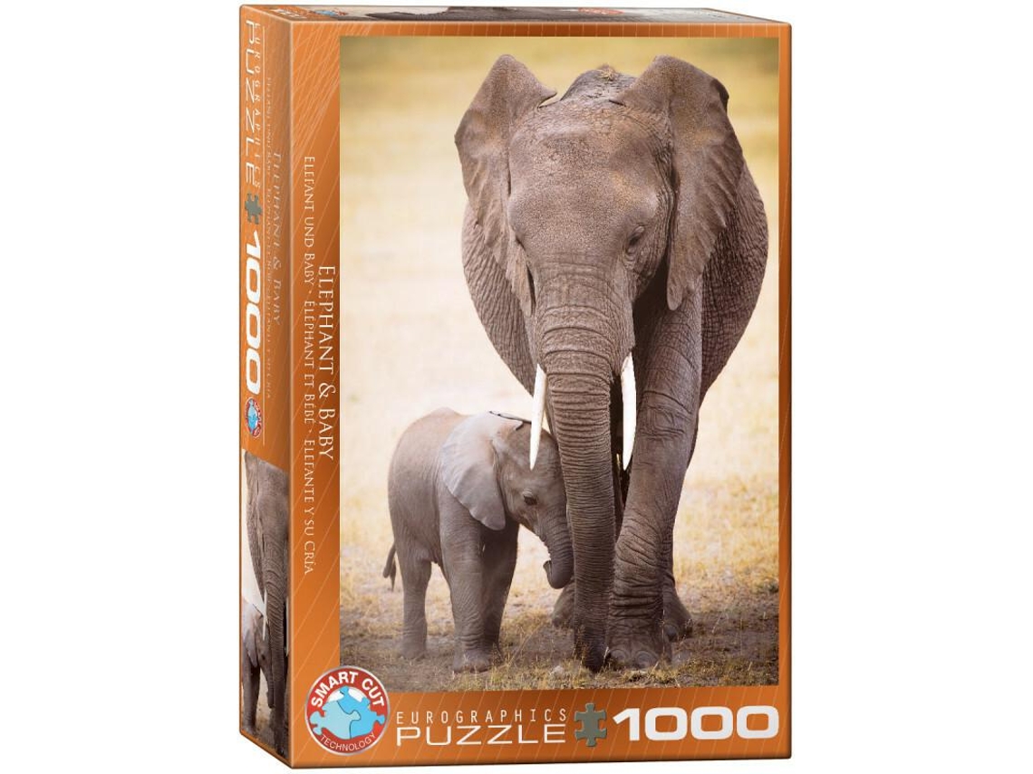Puzzle 1000 Pcs Elefante e Cria Eurographics