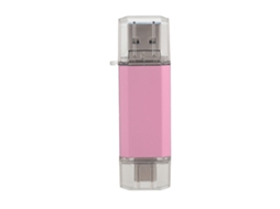 Pendrive LAXISCREED Usb3.0 3 em 1 64gb Ouro Rosa