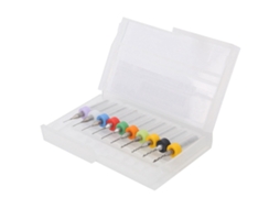 Laxiscreed Conjunto De Micro Brocas Em Carbeto Para Circuitos E Fixação Com Eixo Recto