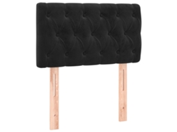 Cabeceira de Cama Veludo 80x7x78/88 Cm Preto MAISON EXCLUSIVE