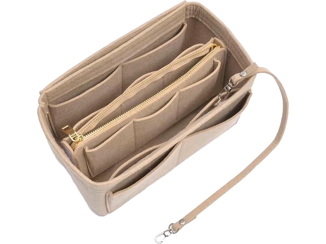 Organizador de Bolsa Dentro, de Mão, Interna, Marrom, 1 Peça AQUAFORGE