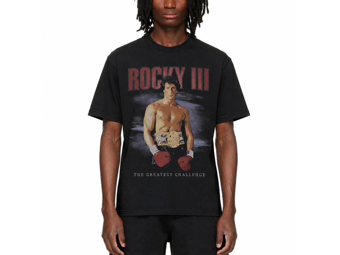 Rockinstone Rocky Faded Background Smoke T-shirt Size:m