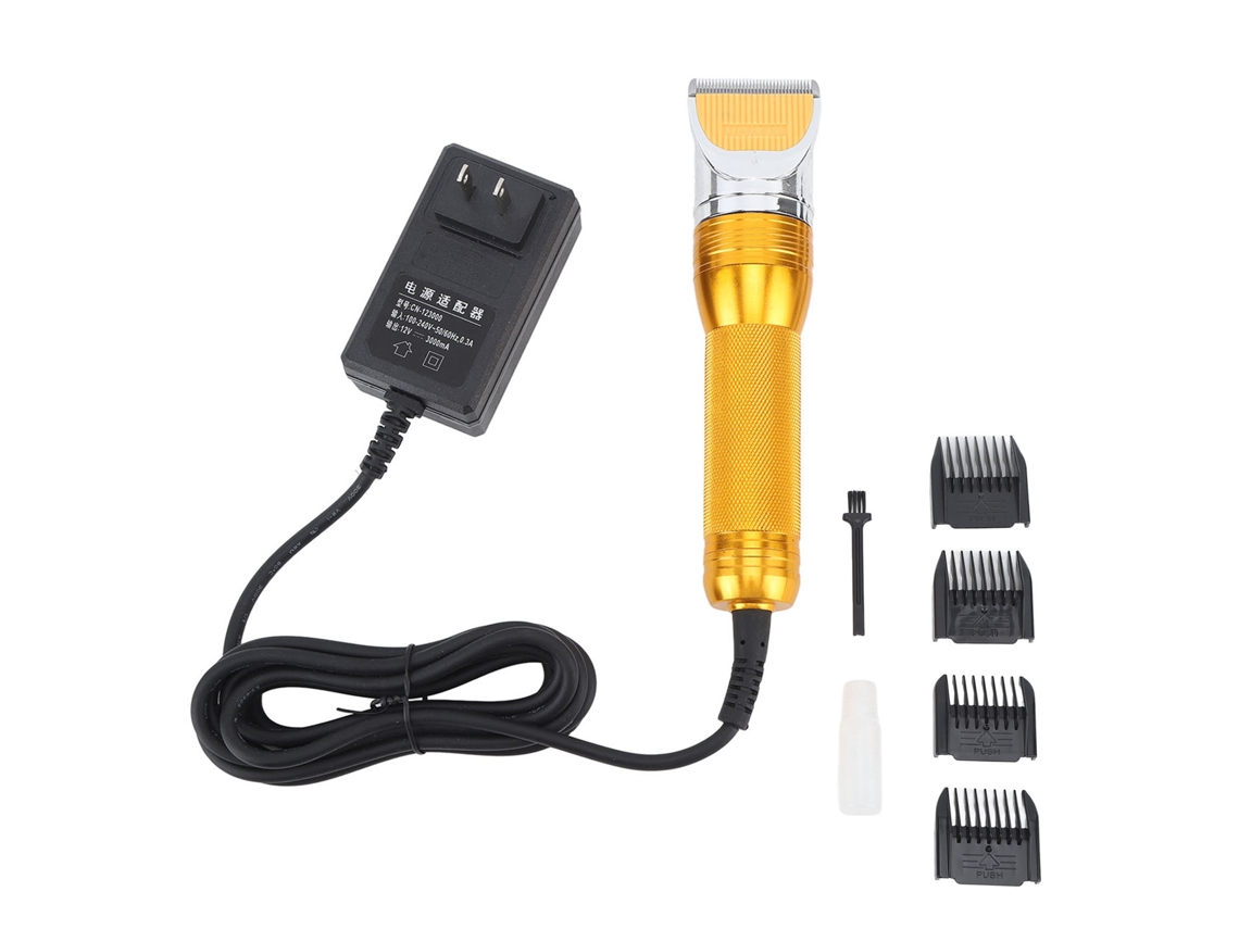 Aparador elétrico de lã profissional, recarregável, lâmina de aço inox, para ovelhas, cabras, cães, 100‑240V S/MARCA