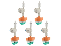 Conjunto de 5 Aspersores Rotativos Anti gotejamento com Microaspersor S/MARCA