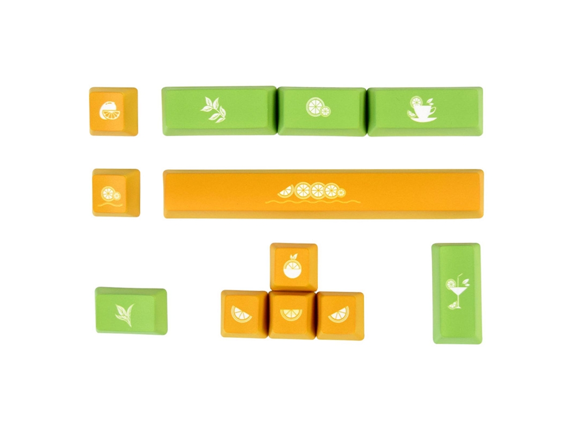12pcs Pbt 5 Lados Dye-sub Keycaps Para 6.25u Espaço Esc Digite Teclas De Direção Oem