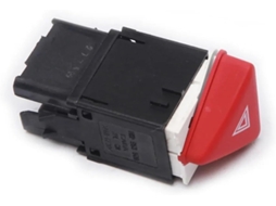 Botão Do Interruptor Da Luz De Alerta, Plástico, Vermelho Escuro, Compatível Com Vw Jetta, Golf Mk5 Gti Rabbit