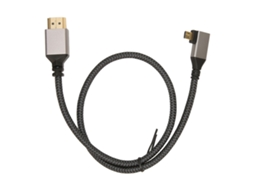 Aetheria cabo de Interface Multimídia Hd 4k 60hz 18gbps Macho para Macho de Cotovelo Esquerdo 0.5m
