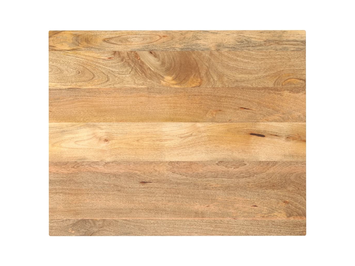 Vidaxl Tampo De Mesa Retangular 100x80x3,8 Cm Mangueira Maciça