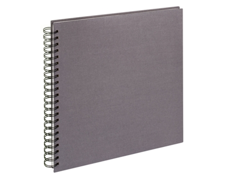 Spiral Bound Album Cloth 30X30 Cm Anthracite