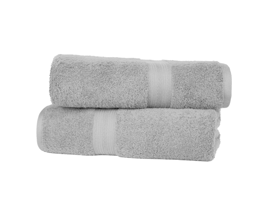 Conjunto de Toalhas Básicas Pretas, Pacote com 2 Unidades AQUAFORGE