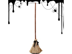 Vassoura Voadora De Halloween, Vassoura De Bruxa Assustadora Com Sons De Fantasma, Decoração De Hall Gokoco