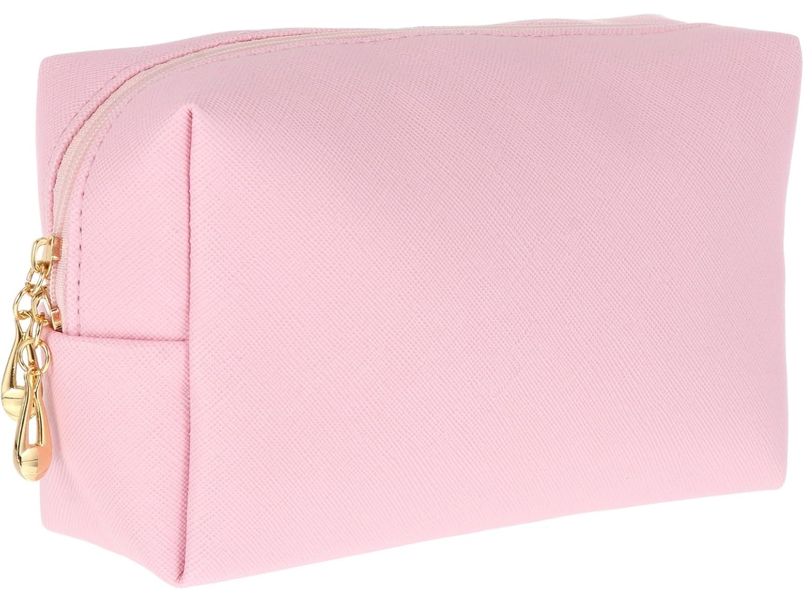Nécessaire De Maquiagem Feminina De Couro Pu De Grande Capacidade, Leve E Portátil, Com Estampa.