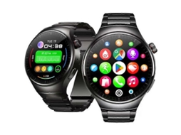 Smartwatch Zeblaze Thor Ultra Android com tela AMOLED de 1,43 polegadas e pulseira de aço Hengrongshen