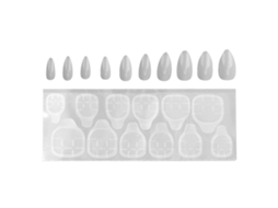 10pcs Unhas Falsas De Cofre De Capa Completa Com Pressão Verniz Artificiais Para Mulheres Meninas N5344‑03
