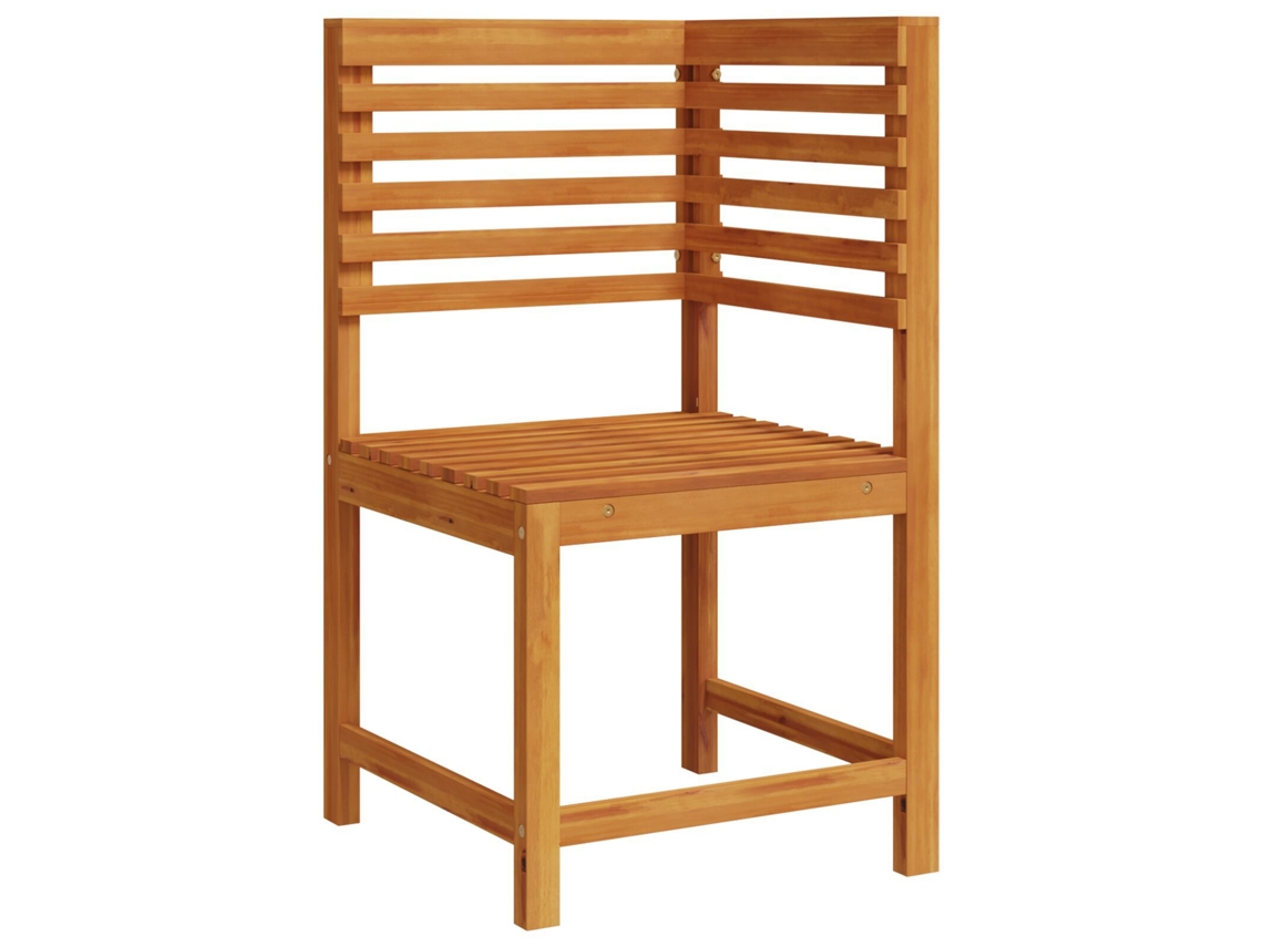 Conjunto 1 Cadeira De Jardim Vidaxl Castanho Madeira De Acácia Maciça (50 X 50 X 91cm)