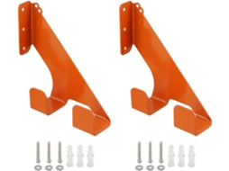 Conjunto De 2 Suportes De Parede Reforçados Para Motosserra, Organizador De Garagem