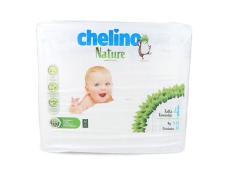 Fraldas  Nature tamanho 4 9-15Kg 34 unidades