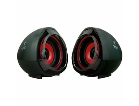 Altifalante Pc BERSERKER GAMING Hati Preto Vermelho 5 W