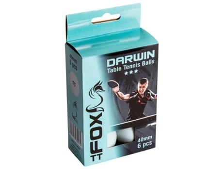 Fox Tt Darwin 3 Star Table Tennis Balls Transparente 6 Balls