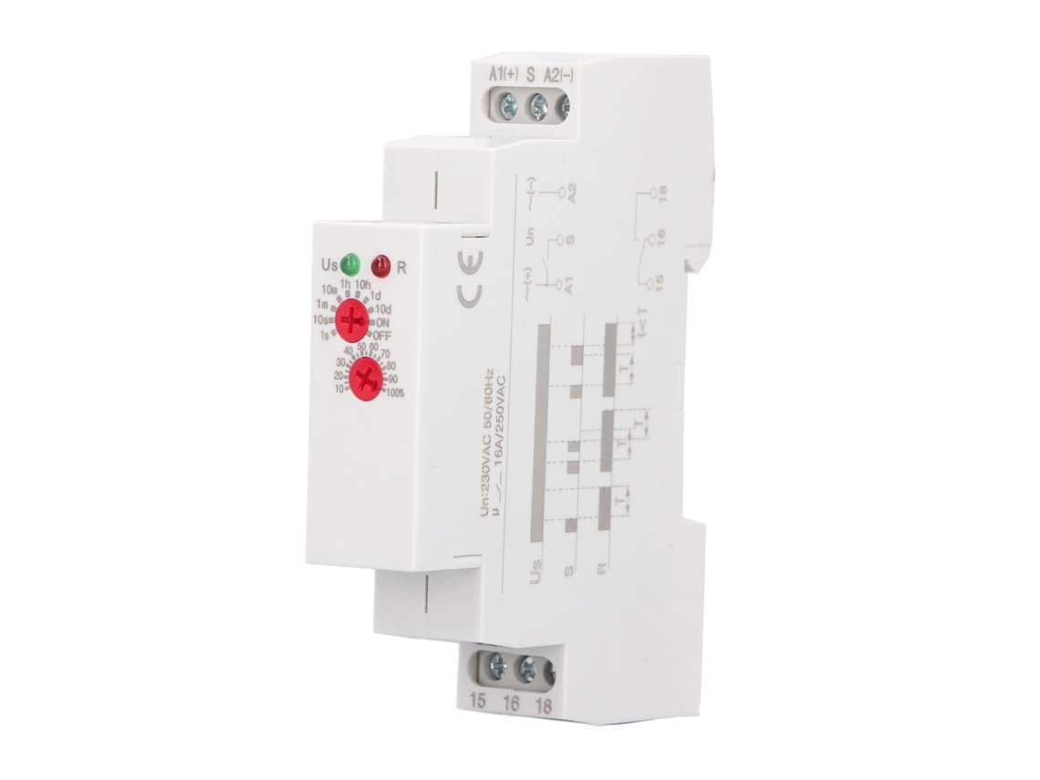 Relé Temporizador com Atraso de Ligação/desligamento 2 Saídas 16a Ac/dc12 240v S/MARCA