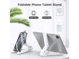Suporte Ajustável Para Celular E Tablet Plegável Portátil De Abs Com Ampla Compatibilidade Amarelo