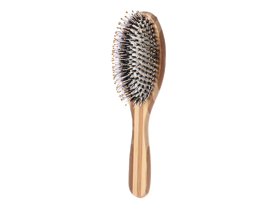 Escova De Cabelo De Bambu Natural, Massagem Saudável, Pente De Massagem Antiestático Para Spa. Jinyubo Store