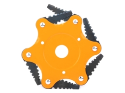 Cabeçalho De Corte De Grama Com 6 Dentes, Largura Da Lâmina 56mm, Acessório Para Cortador De Grama Amarelo