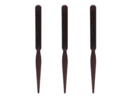 3pcs Escova De Pentear Com Cerdas De Nylon Para Cabelo Cacheado, Pente Com Ponta Afilada Para Estilo E Partir Cabelo