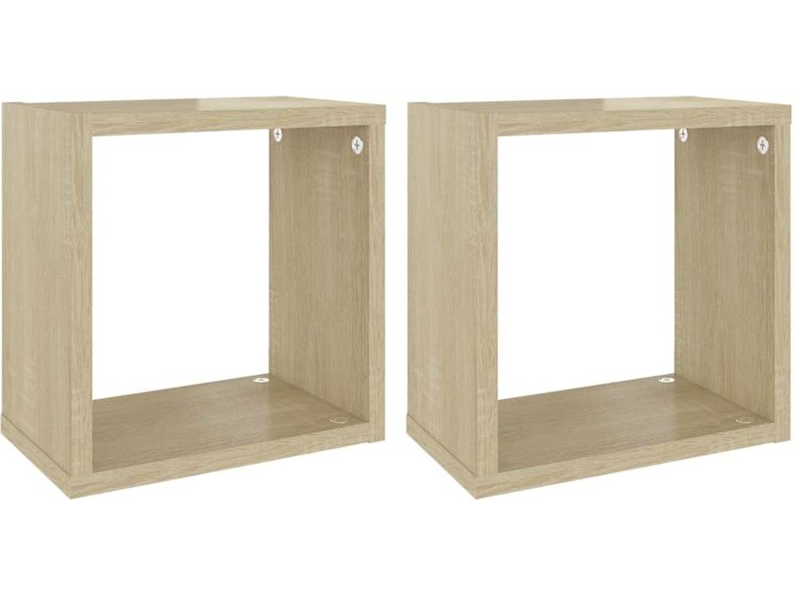 Cube Shelf, Cube Shelves Vidaxl Marrom Madeira Processada (26 X 15 X 26 Cm)
