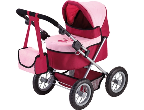 Carrinho de Passeio Boneca BAYER Trendy Vermelho