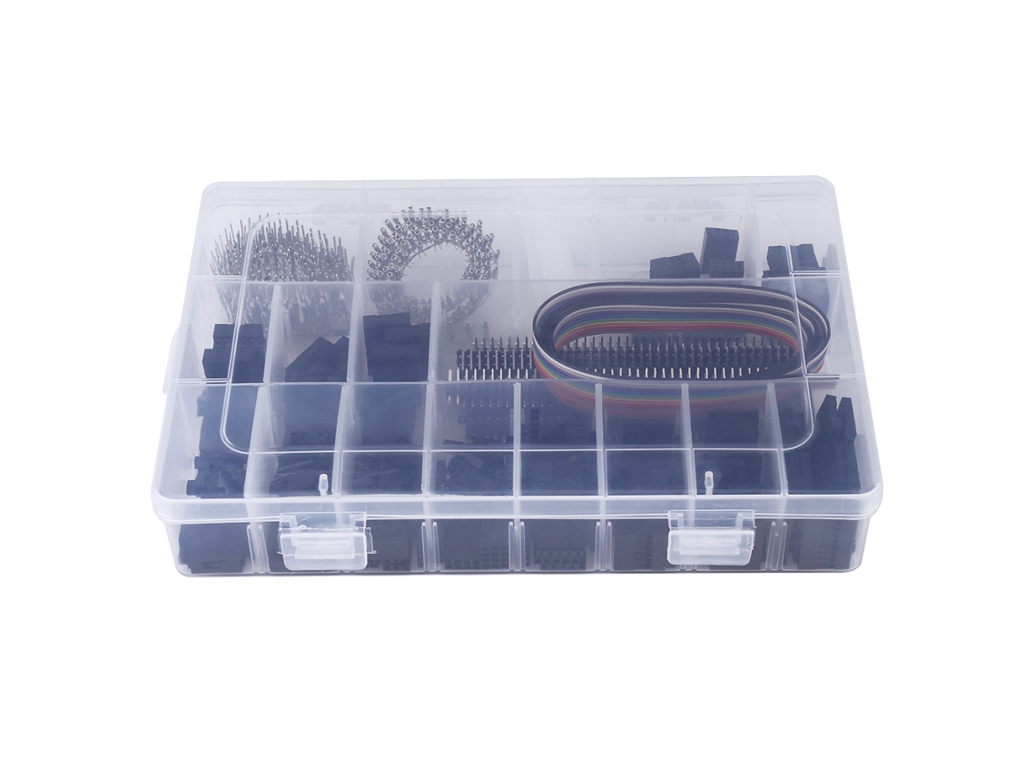 Kits Com 520 Peças De Conectores De Jumper, Pinos Macho E Fêmea, Com Caixa De Armazenamento.
