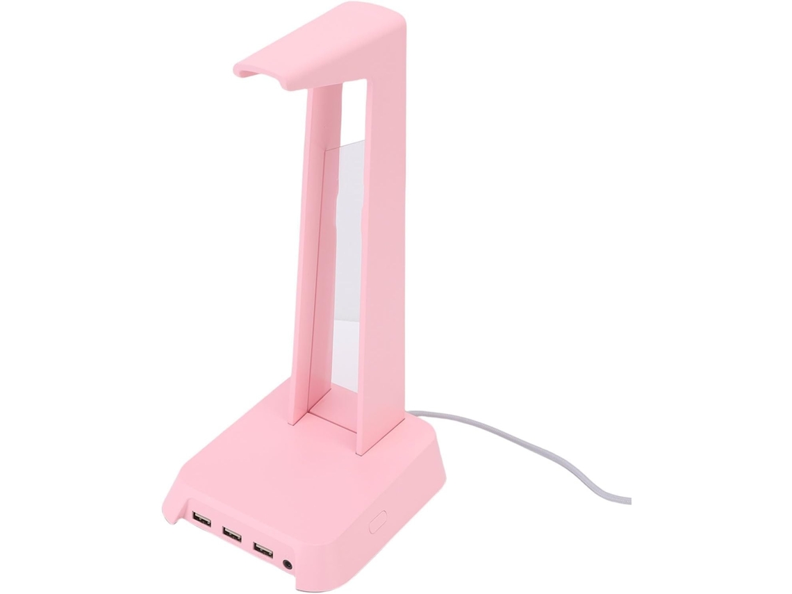 Lurelia Estação Para Auscultadores, Suporte Com Usb E Luz Gaming, Rgb, Usb, Base Antiderrapante, Metal