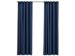 Curtain, Curtains Vidaxl Azul Tecido (140 X 225 Cm)