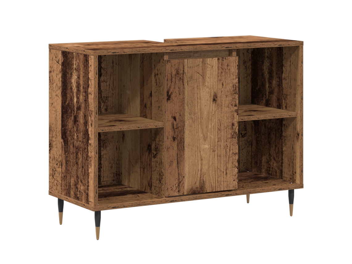 Conjunto 1 Armário De Parede Vidaxl Castanho Derivados De Madeira (80 X 33 X 60 Cm)