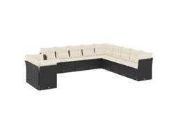 Garden Sofa Set, Garden Sofa Sets Vidaxl Preto Rattan / Vime (n/a)
