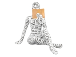 Estátua Decorativa Resina Mulher Pensadora Casa W310 13