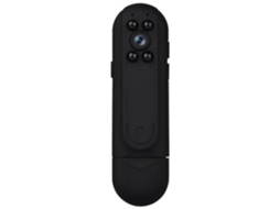Câmera Grande Angular Hd 1080 Com Função De Visão Noturna Yizhood (preto)