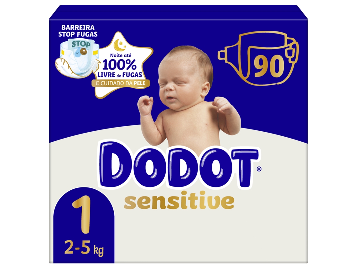 Fraldas Sensitive 2 5kg T1 Dodot