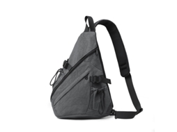 (cinza) Bolsa De Ombro Multifuncional, Ideal Para Esportes E Atividades Físicas, Também Pode Ser Usada Como Bolsa Transversal.