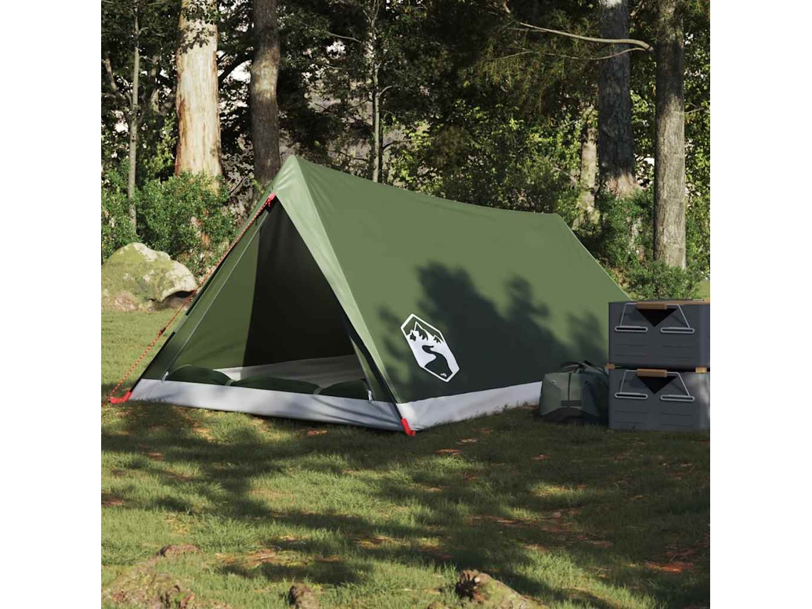 Vidaxl Tenda De Campismo P/ 2pessoas Tecido Impermeável Verde Azeitona