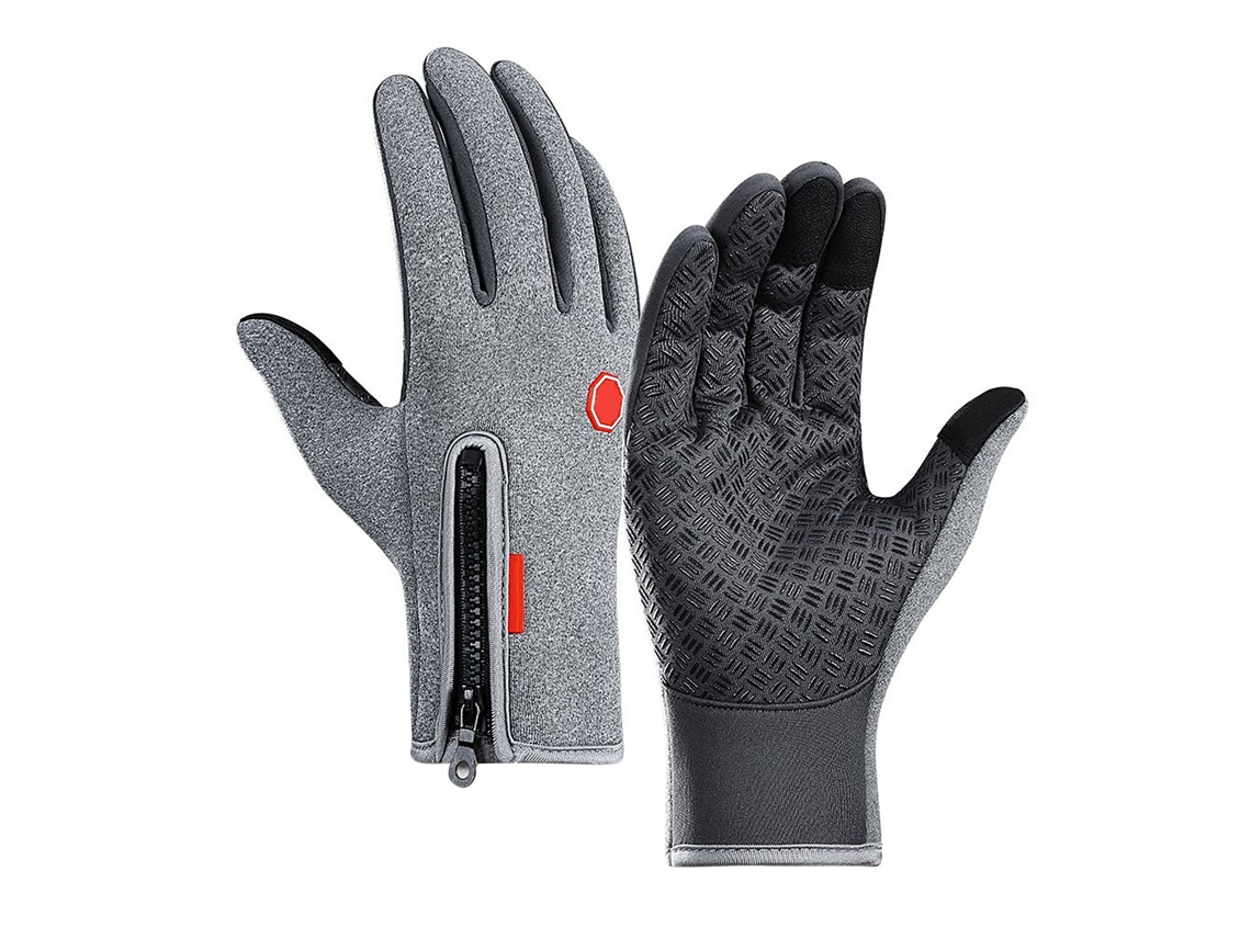 Luvas Impermeáveis Táteis com Forro Polar S/MARCA