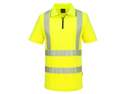 Polo De Alta Visibilidade Kx3 Sport Com Zíper | Trabalho Amarillo / S