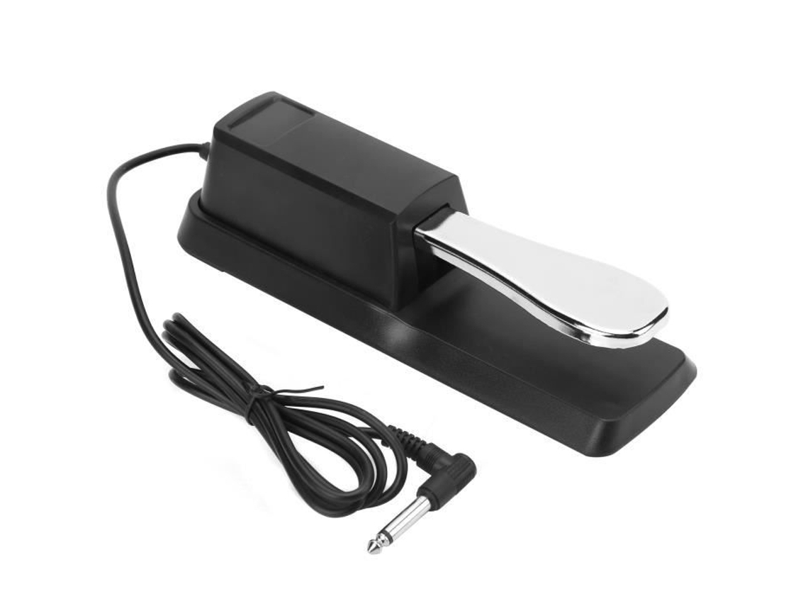 Pedal de Sustain para Teclado, Acessório Universal para Piano Elétrico, Sintetizador e Teclado Midi AQUAFORGE