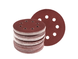 Lote De 120 Folhas De Lixa Orbital 125mm 8 Furos Grão 40/60/80/120/180/240 | Discos De Lixa Com Velcro Para Lixadeira Orbital Btforus
