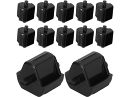Conjunto de 12 Peças de Inserções Zerodeko Centrais Para Dispensador Fita Adesiva Roda Eixo Substituição Cubo de Plástico