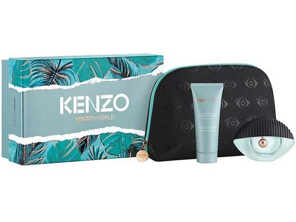 Coffret KENZO Mundo Edp 75 ml 75 ml + Body Lotion + Bag Worten.pt