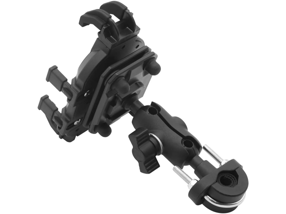 Suporte Para Celular Com Rotação De 360 Graus, Preto E Liga De Alumínio.