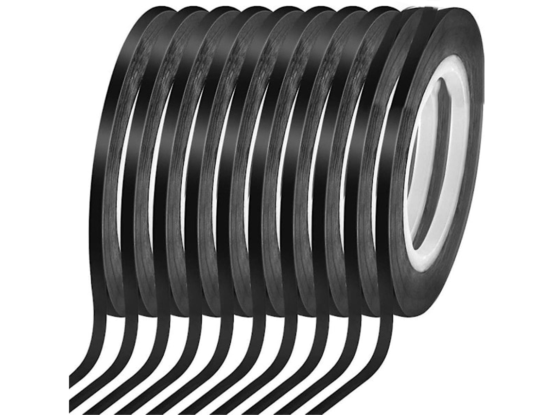 10 Rolos de Fita Adesiva para Quadro Branco de 1/8'', Fita Fina para Quadro Branco com Linhas, Fita Adesiva para Quadro Branco com Pinos BRILVIBERA