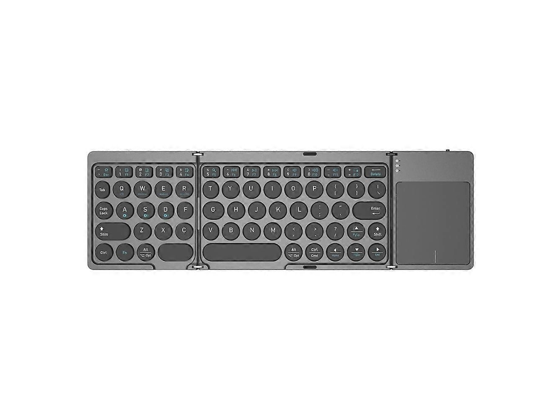 Teclado Dobrável Sem Fio Kf86 Max Compatível com Bluetooth e com Touchpad. TAISHENGDA
