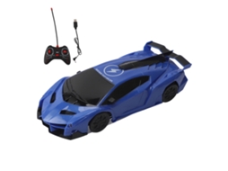 Carro de Controle Remoto Drift Escala 1:28 Design Anti Queda para Crianças Azul S/MARCA